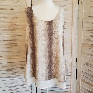 Snake print tank
